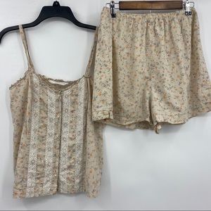 Victoria's Secret Vintage Country Floral PJ Set M
